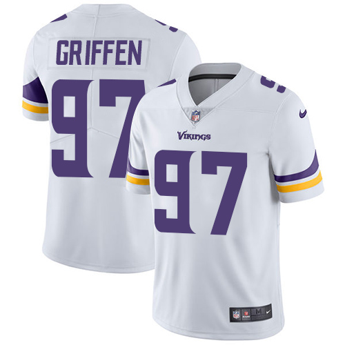 Minnesota Vikings #97 Limited Everson Griffen White Nike NFL Road Men Jersey Vapor Untouchable->youth nfl jersey->Youth Jersey